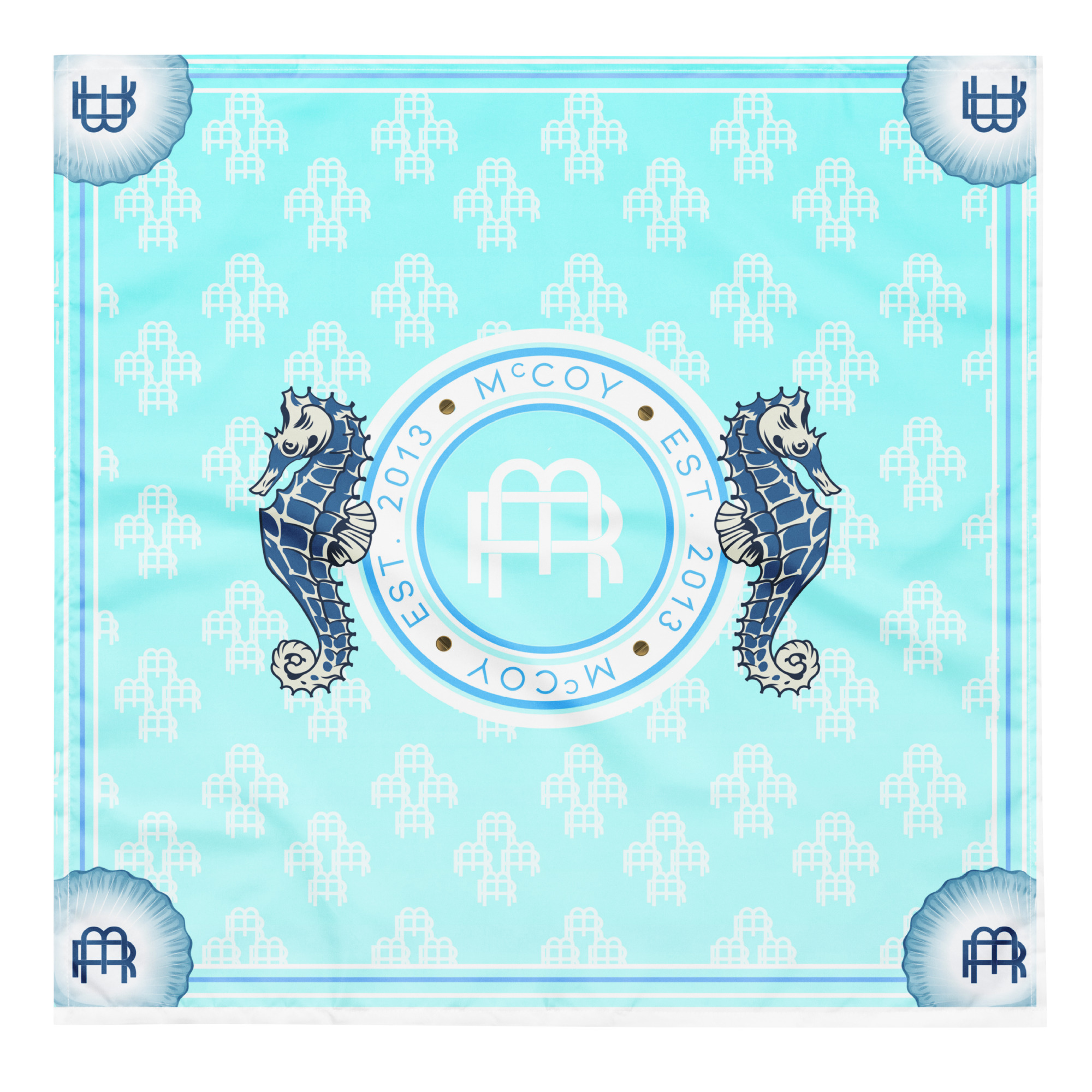 RM Seahorse Silk Scarf